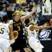 Michigan sophomore Trey Burke shoots in the game against South Dakota State on Thursday, March 21. Daniel Brenner I AnnArbor.com